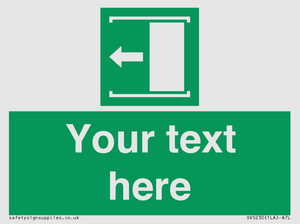 Custom Slide to Open Sign